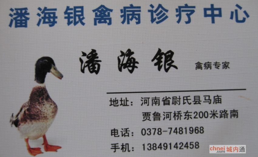 尉氏潘海银禽病中心